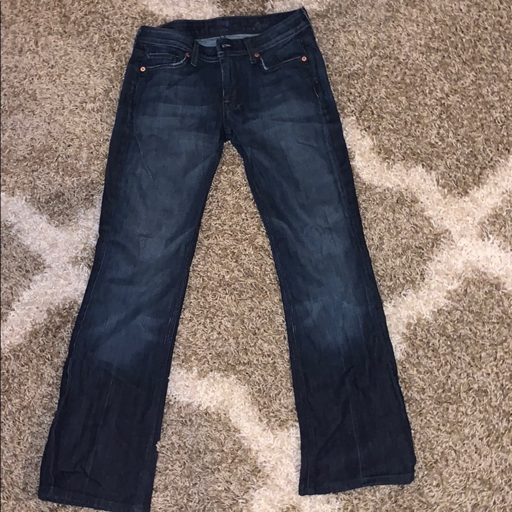 7 jeans boot cut with jeweled pockets